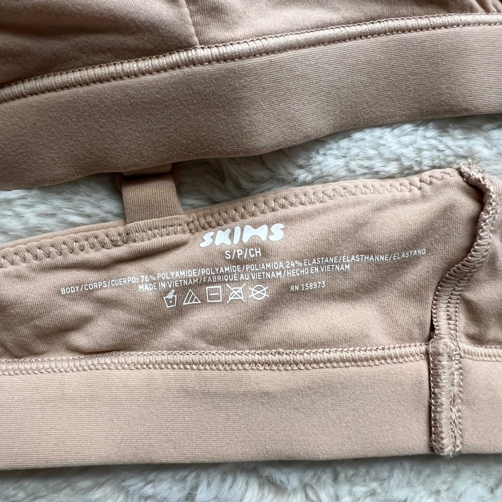 SKIMS Fits Everybody Triangle Bralette Clay BR-TRI-2024 Women's Size Small NWT - Picture 7 of 11